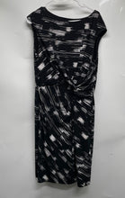 Load image into Gallery viewer, Lauren Ralph Lauren Womens Black White Collarless Pullover Sheath Dress Size 14