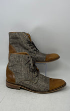 Load image into Gallery viewer, Domenico Mens Brown Cap Toe Lace-Up Block Ankle Boots Size EUR 41