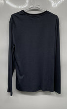 Load image into Gallery viewer, Calvin Klein Mens Gray Striped Long Sleeve Crew Neck T-Shirt Size Large