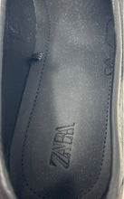 Load image into Gallery viewer, Zara Mens Black Leather Round Toe Slip-On Penny Loafer Dress Shoes Size EUR 44
