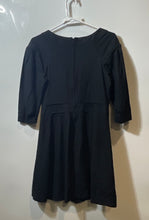 Load image into Gallery viewer, Banana Republic Womens Black 3/4 Sleeve Round Neck Back Zip Mini Dress Size 4