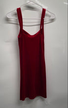 Load image into Gallery viewer, Forever 21 Womens Red Velvet Sleeveless Wide Strap Mini Dress Size Small