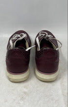 Load image into Gallery viewer, Womens Burgundy Lace-Up Low Top Round Toe Sneaker Shoes Size EUR 37