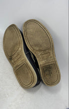 Load image into Gallery viewer, Coach Mens Carlson Black Leather Round Toe Low Top Lace-Up Boat Shoes Size 7D