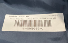 Load image into Gallery viewer, Boss Hugo Boss Mens Blue Long Sleeve Notch Lapel Three-Button Blazer Size 42R