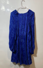 Load image into Gallery viewer, Banana Republic Womens Radiant Blue V-Neck Long Sleeve Mini Dress Size 12 W/Tag