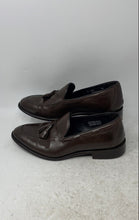 Load image into Gallery viewer, Vera Cuoio Mens Brown Leather Slip-On Closed Toe Tasseled Loafer Shoes Sz EUR 40