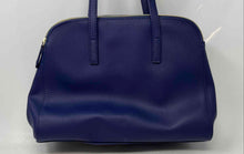 Load image into Gallery viewer, Kenneth Cole Reaction Womens Purple Leather Double Handle Zipper Satchel Handbag