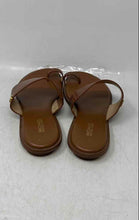 Load image into Gallery viewer, Michael Kors Womens August Brown Leather Toe Ring Flat Slide Sandals Size 7.5M