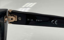 Load image into Gallery viewer, Authentic Swarovski Women's Black Glasses With Crystal Accents