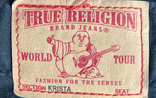 Load image into Gallery viewer, True Religion Womens Black Regular Fit Krista Skinny Leg Cargo Jeans Size 26