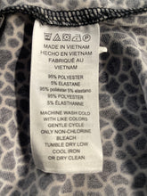 Load image into Gallery viewer, Michael Kors Womens Black Printed Short Sleeve Mini Wrap Dress Size Medium