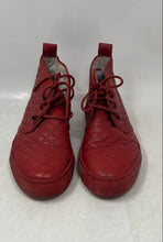 Load image into Gallery viewer, Del Toro Mens Quilted Alto Red Leather High-Top Chukka Sneaker Shoes Size 9
