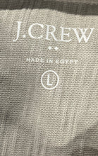 Load image into Gallery viewer, J.Crew Mens Beige Short Sleeve Chest Pocket Collared Button-Up Shirt Size Large