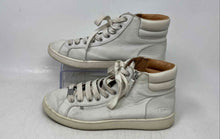 Load image into Gallery viewer, UGG Womens Olive White Leather Upper High Top Side Zipper Trainer Shoes Size 7