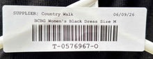 Load image into Gallery viewer, BCBGMAXAZRIA Womens Black Long Sleeve Scoop Neck Maxi Dress Size Medium