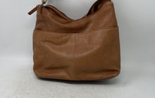 Load image into Gallery viewer, Unbranded Womens Brown Leather Adjustable Strap Double Zipper Shoulder Handbag