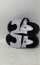 Load image into Gallery viewer, Nike Kids Air Jordan 4 Retro Black Round Toe Lace-Up Sneaker Shoes Size 9C