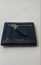 Load image into Gallery viewer, Kate Spade New York Womens Polly Black Pebbled Leather Folding Trifold Wallet