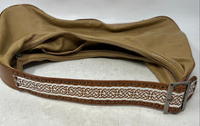 Load image into Gallery viewer, Kate Landry Womens Brown Leather Shoulder Strap Pockets Zip Top Lined Hobo Bag