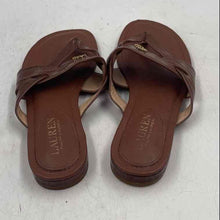 Load image into Gallery viewer, Authentic Lauren Ralph Lauren Womens Rosalind LTR Brown Thong Sandals Size 6B