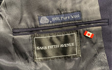 Load image into Gallery viewer, Authentic Burberry Mens Blue Pure Wool Two-Button Blazer No Size Pit To Pit 23"