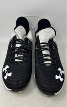 Load image into Gallery viewer, Under Armour Mens Harper 4 Low ST 3022059-101 Black White Baseball Cleats Sz 16