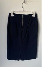 Load image into Gallery viewer, A New Day Womens Blue Back Zip Pockets Slit Straight & Pencil Skirt Size 4
