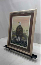 Load image into Gallery viewer, Bald Eagle Perched On Nest Art Print Framed And Signed By Christi Mathews