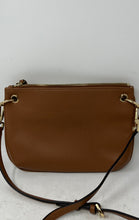 Load image into Gallery viewer, Calvin Klein Womens Beige Brown Monogram Detachable Strap Crossbody Handbag
