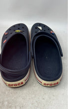 Load image into Gallery viewer, Crocs Mens Crocband Blue White Round Toe Slip-On Clog Sandals Size 11