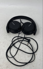 Load image into Gallery viewer, Sony MDR-ZX110 Black Foldable Wired On Ear Headphone In Box Untested