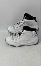 Load image into Gallery viewer, Nike Boys Air Jordan 11 Retro White Blue Lace-Up Sneaker Shoes Size 1Y
