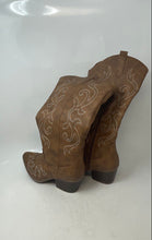 Load image into Gallery viewer, Unbranded Womens Brown Leather Pull-On Mid-Calf Western Boots Size 6