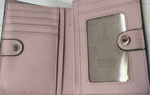 Load image into Gallery viewer, Michael Kors Womens Pink Leather Credit Card Slots Bifold Wallet