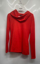 Load image into Gallery viewer, Banana Republic Womens Orange Long Sleeve Drapey Cowl Neck Pullover Sweater Sz M