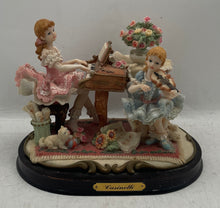 Load image into Gallery viewer, Casinelli Multicolor Victorian Style Porcelain Represents 2 Musicians Figurine