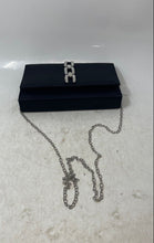Load image into Gallery viewer, Perry White Womens Black Chain Strap Flap Crossbody Bag With Tags