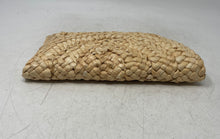 Load image into Gallery viewer, Unbranded Womens Beige Woven Straw Braided Flap Mini Travel Clutch Purse