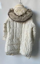 Load image into Gallery viewer, Michael Kors Womens Beige Long Sleeve Hooded Full-Zip Puffer Coat Size 3X