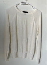 Load image into Gallery viewer, Forever 21 Womens Off White Knitted Long Sleeve Pullover Sweater Size Small
