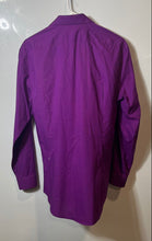 Load image into Gallery viewer, Calvin Klein Mens Purple Slim Fit Long Sleeve Collared Dress Shirt Size 15
