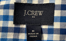 Load image into Gallery viewer, J.Crew Mens White Blue Long Sleeve Collared Button-Up Shirt Size Medium
