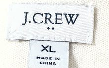Load image into Gallery viewer, J. Crew Womens White Jeweled Button Ruffle Long Sleeve Pullover Sweater Size XL