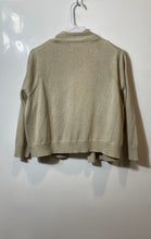 Load image into Gallery viewer, Calvin Klein Womens Beige Shimmer Open Front Pullover Crop Cardigan Sweater 1X