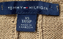 Load image into Gallery viewer, Tommy Hilfiger Womens Camel Beige Long Sleeve Cable-Knit Pullover Sweater Sz XS