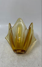 Load image into Gallery viewer, Amber Engraved Glass Home Decorative Collectible Centerpiece Bowl