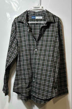 Load image into Gallery viewer, Old Navy Mens Multicolor Plaid Go-Dry Slim Fit Pro Signature Dress Shirt Size L