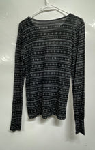 Load image into Gallery viewer, Aéropostale Womens Black Long Sleeve Round Neck Pullover Blouse Top Size XL