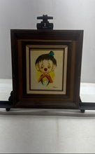 Load image into Gallery viewer, Dianne Dengel Sad Clown 1966 Petini Signature Lithograph Framed Art Print